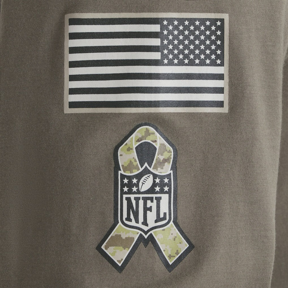 Pittsburgh Steelers 2025 Salute to Service Sideline Long Sleeve T-Shirt Olive