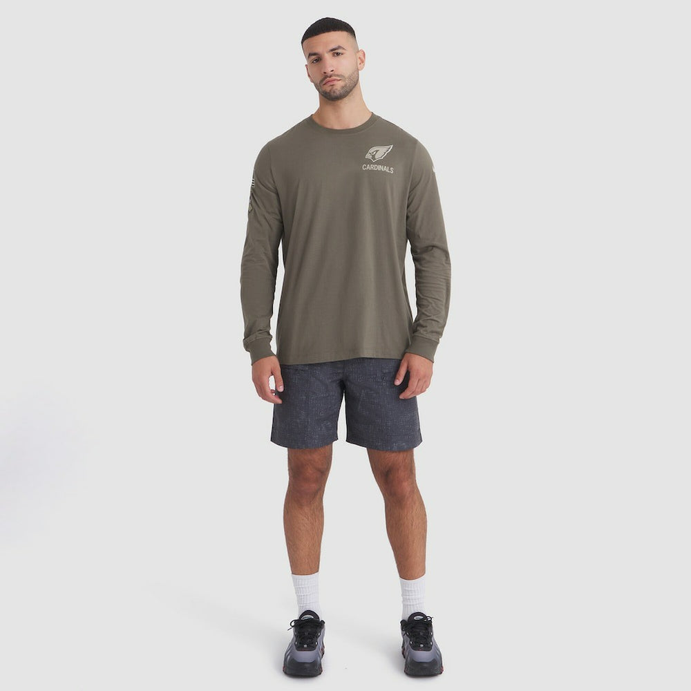 Arizona Cardinals 2025 Salute to Service Sideline Long Sleeve T-Shirt Olive