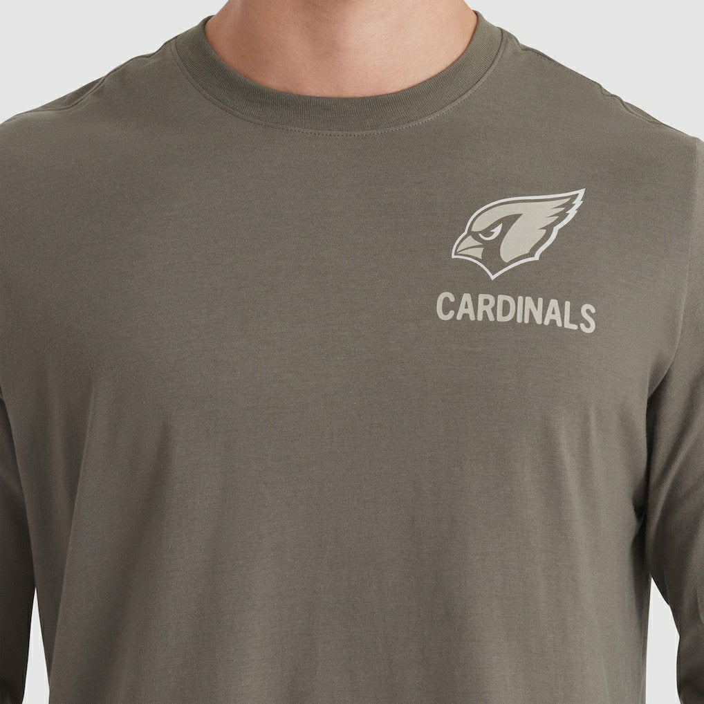 Arizona Cardinals 2025 Salute to Service Sideline Long Sleeve T-Shirt Olive