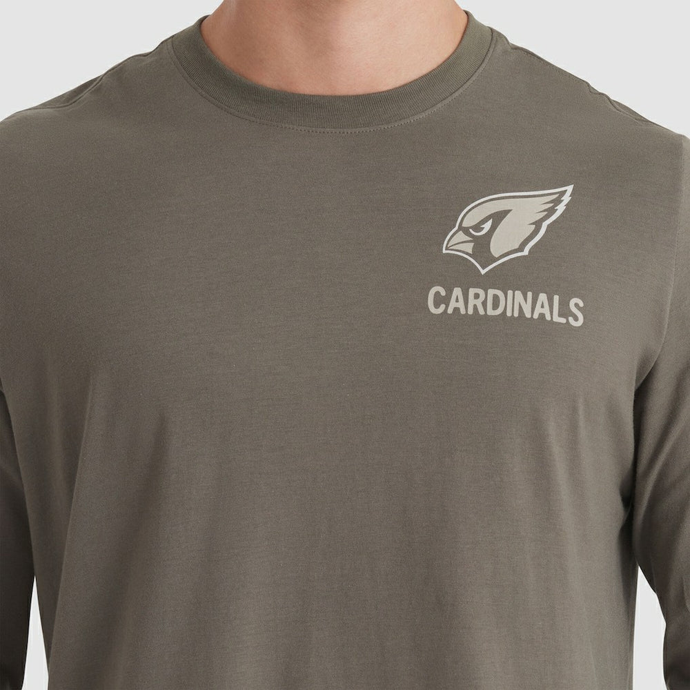 Arizona Cardinals 2025 Salute to Service Sideline Long Sleeve T-Shirt Olive