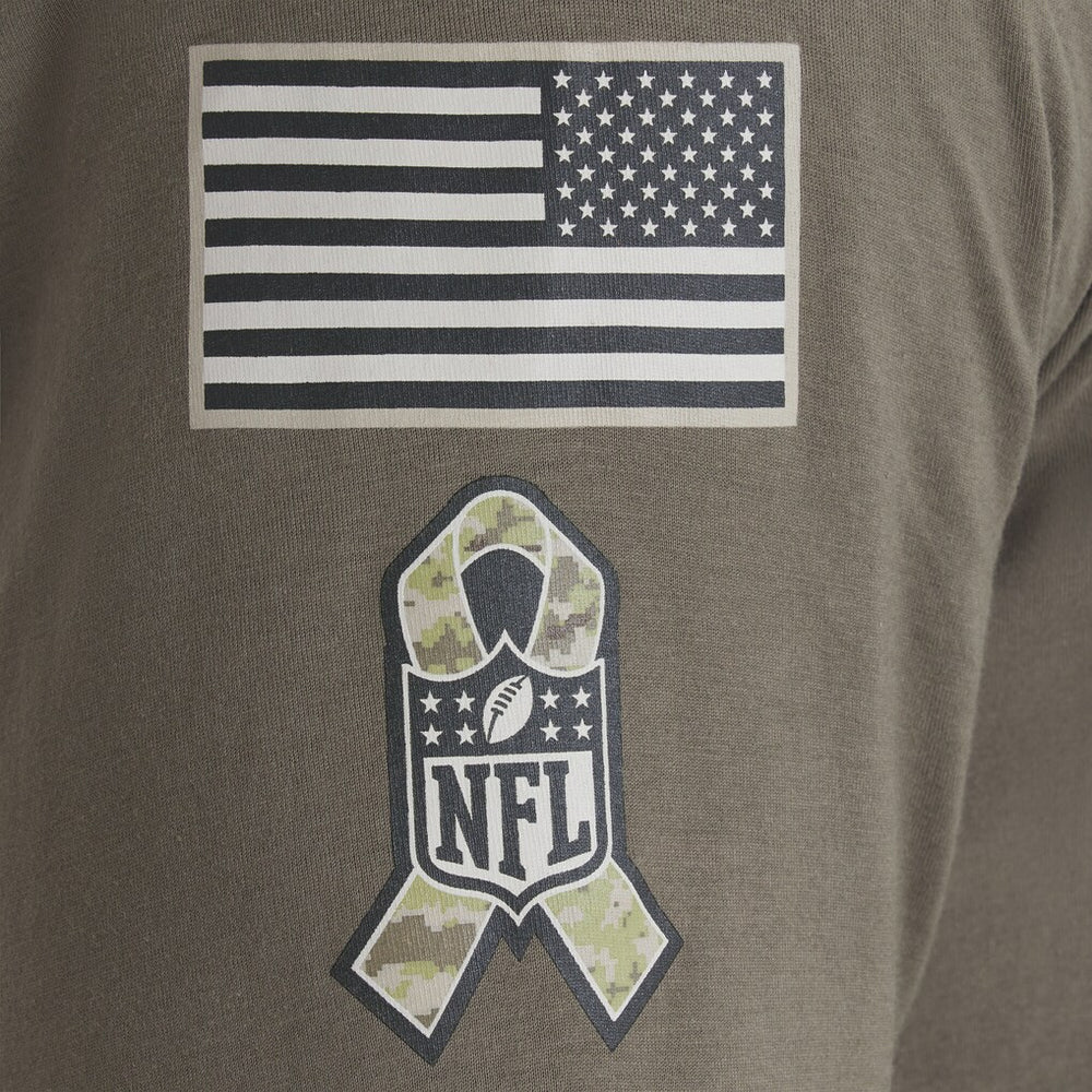 Baltimore Ravens 2025 Salute to Service Sideline Long Sleeve T-Shirt Olive