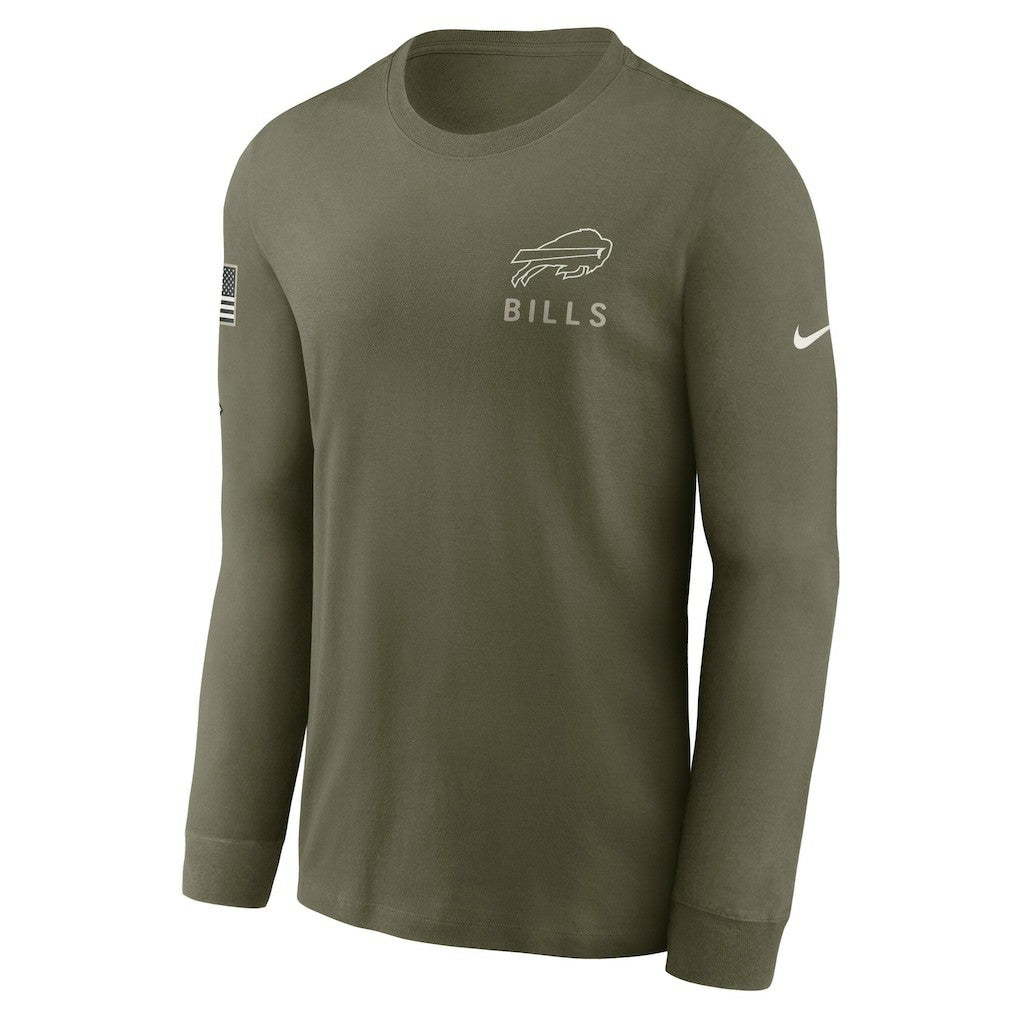 Buffalo Bills 2025 Salute to Service Sideline Long Sleeve T-Shirt Olive