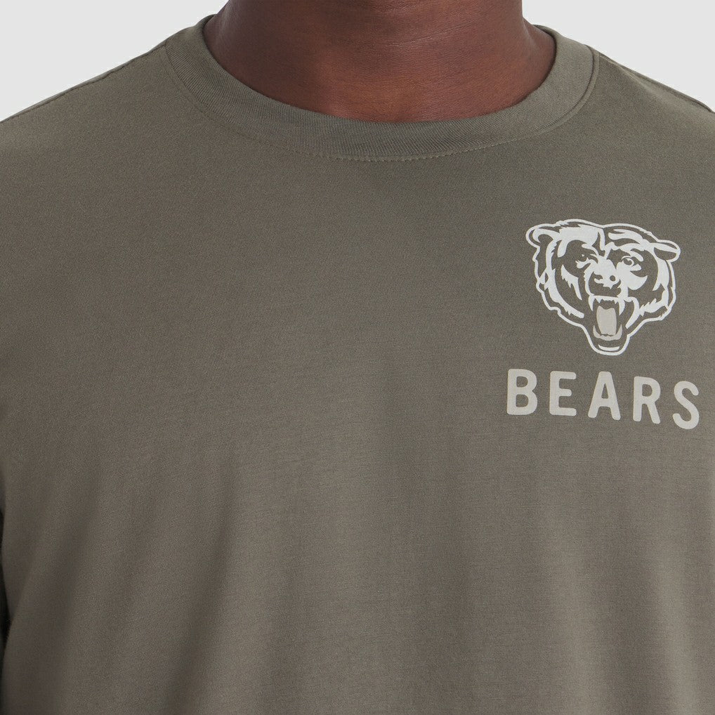 Chicago Bears 2025 Salute to Service Sideline Long Sleeve T-Shirt Olive