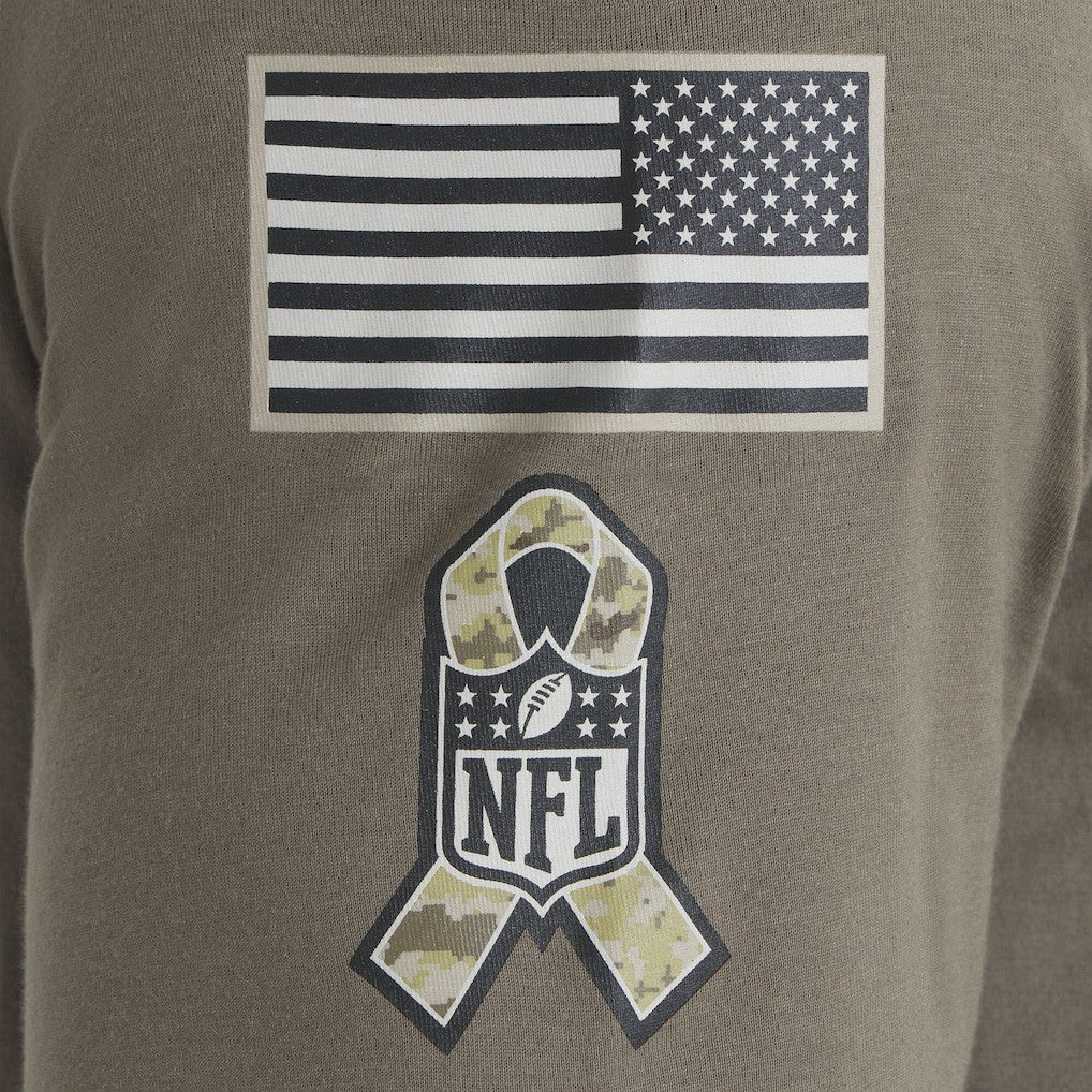 Chicago Bears 2025 Salute to Service Sideline Long Sleeve T-Shirt Olive