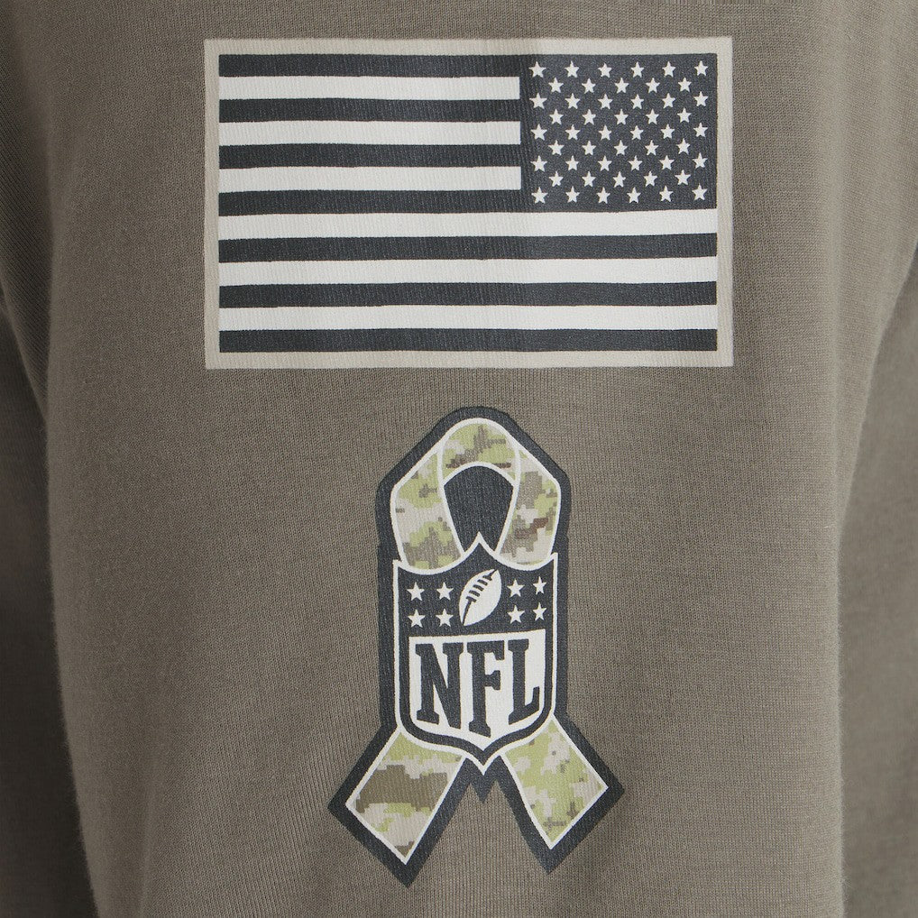 Cleveland Browns 2025 Salute to Service Sideline Long Sleeve T-Shirt Olive