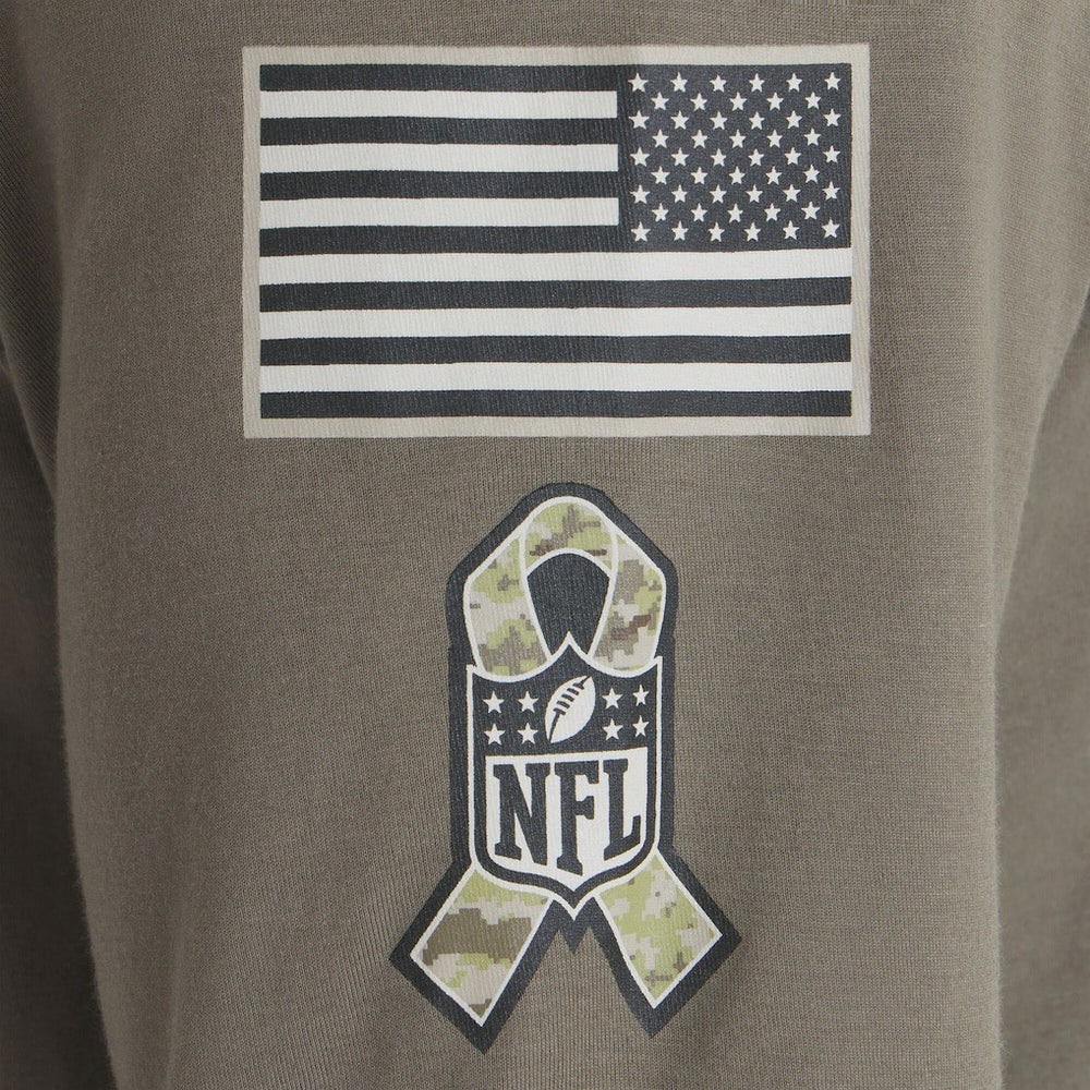 Cleveland Browns 2025 Salute to Service Sideline Long Sleeve T-Shirt Olive