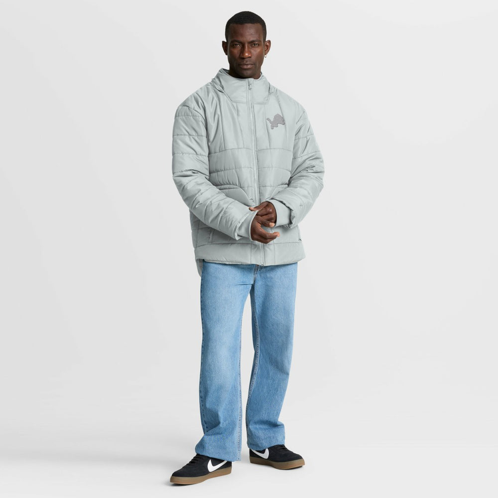 Detroit Lions Full-Zip Hooded Jacket Gray