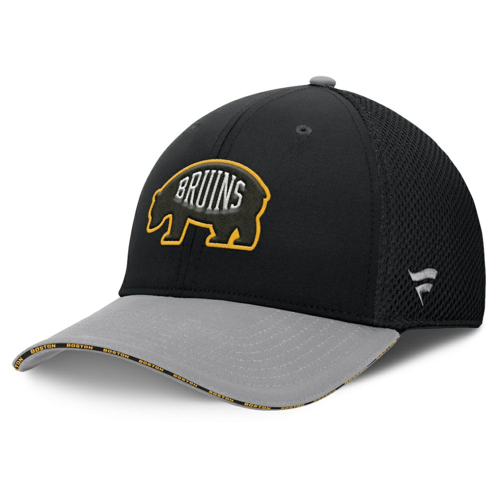 NHL Boston Bruins Fanatics Fundamentals Span Flex Hat - Black