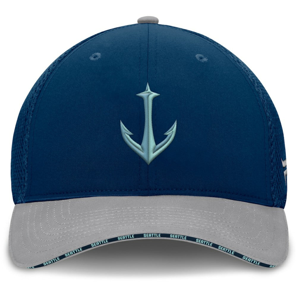 NHL Seattle Kraken Fanatics Fundamentals Span Flex Hat - Deep Sea Blue