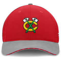 NHL Chicago Blackhawks Fanatics Fundamentals Span Flex Hat - Red