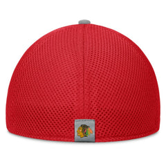 NHL Chicago Blackhawks Fanatics Fundamentals Span Flex Hat - Red