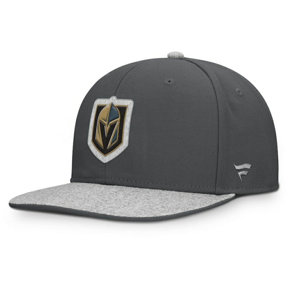 NHL Vegas Golden Knights Fanatics Fundamentals Loden Snapback Hat - Charcoal