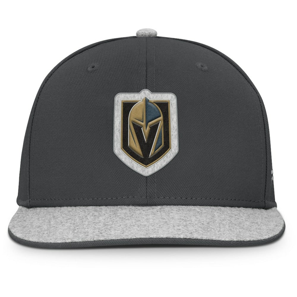 NHL Vegas Golden Knights Fanatics Fundamentals Loden Snapback Hat - Charcoal