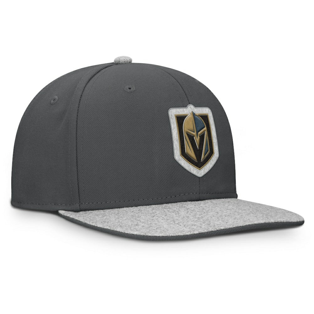 NHL Vegas Golden Knights Fanatics Fundamentals Loden Snapback Hat - Charcoal