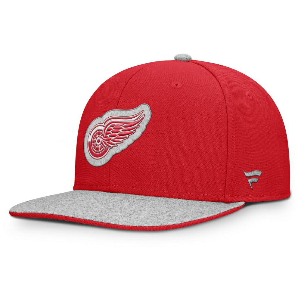 NHL Detroit Red Wings Fanatics Fundamentals Loden Snapback Hat - Red