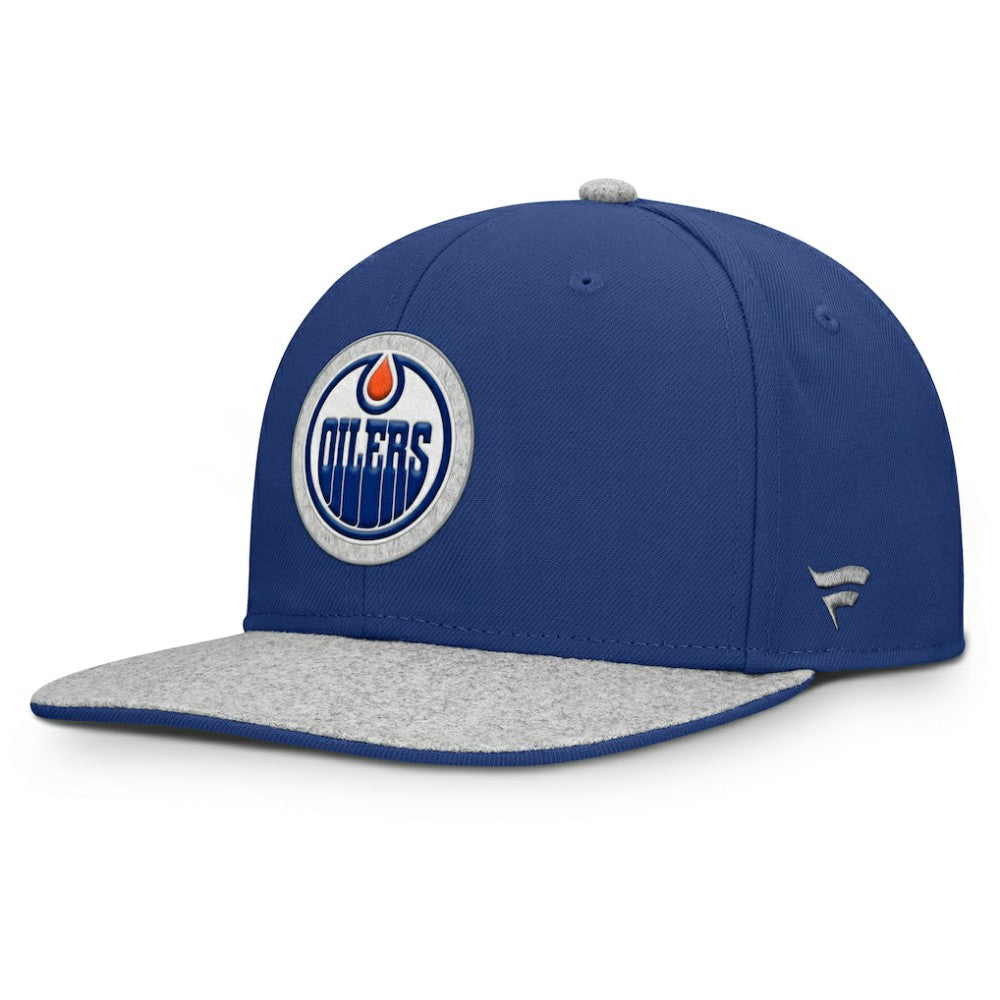 NHL Edmonton Oilers Fanatics Fundamentals Loden Snapback Hat - Royal