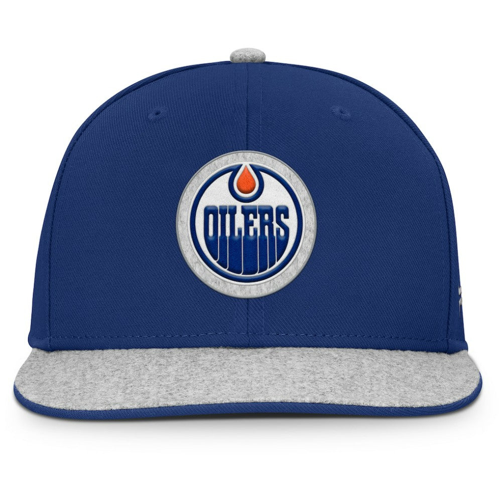 NHL Edmonton Oilers Fanatics Fundamentals Loden Snapback Hat - Royal