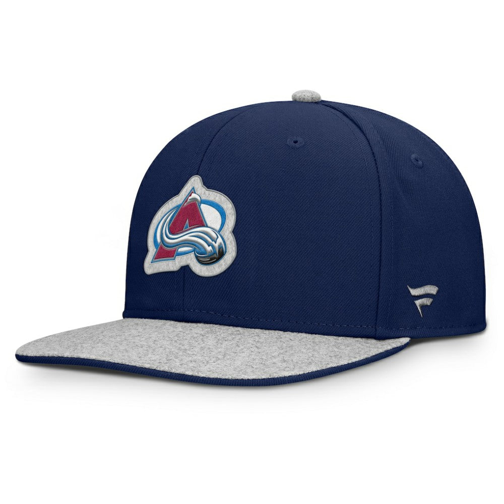 NHL Colorado Avalanche Fanatics Fundamentals Loden Snapback Hat - Navy