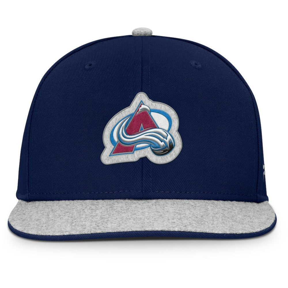 NHL Colorado Avalanche Fanatics Fundamentals Loden Snapback Hat - Navy