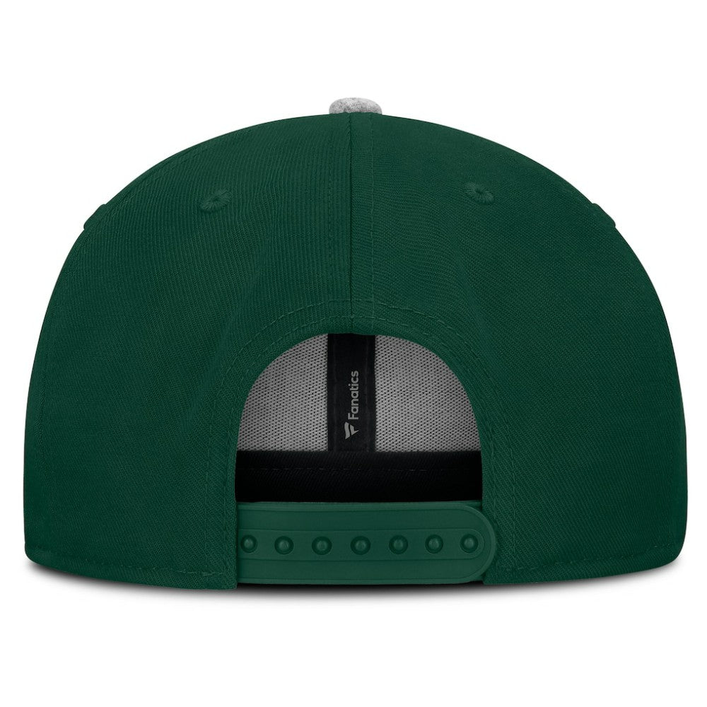 NHL Minnesota Wild Fanatics Fundamentals Loden Snapback Hat - Green