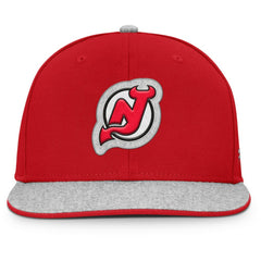 NHL New Jersey Devils Fanatics Fundamentals Loden Snapback Hat - Red