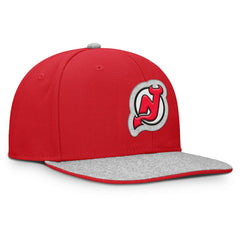 NHL New Jersey Devils Fanatics Fundamentals Loden Snapback Hat - Red