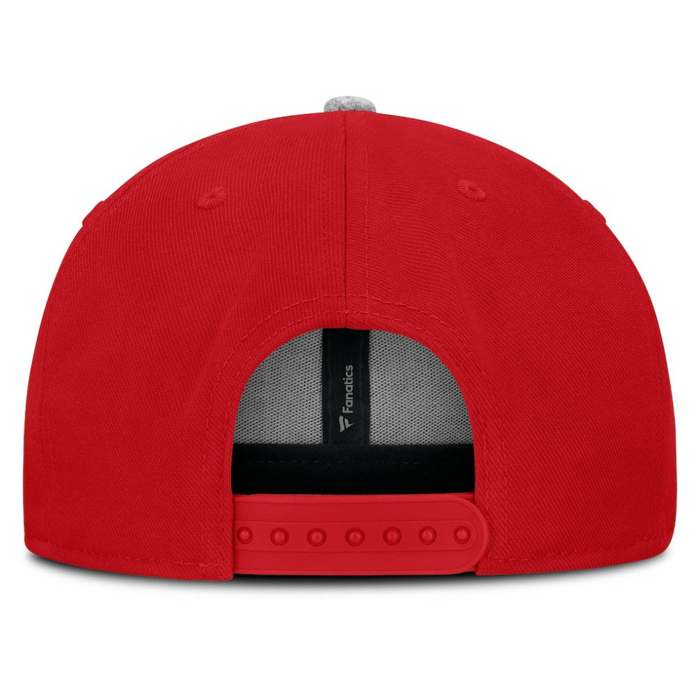 NHL New Jersey Devils Fanatics Fundamentals Loden Snapback Hat - Red