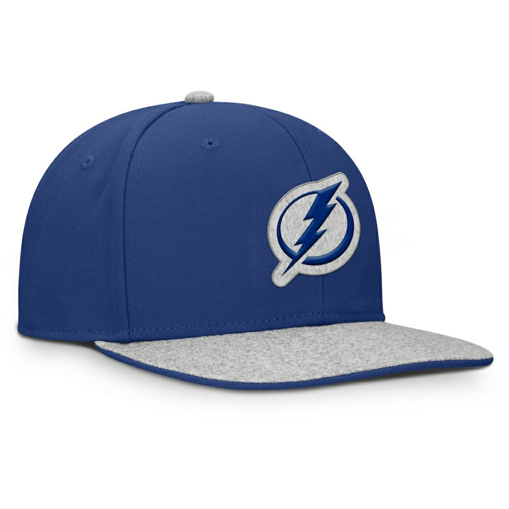 NHL Tampa Bay Lightning Fanatics Fundamentals Loden Snapback Hat - Blue