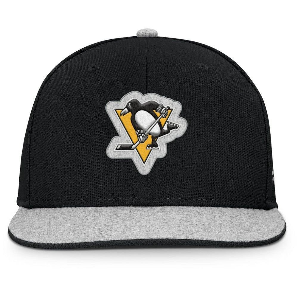 NHL Pittsburgh Penguins Fanatics Fundamentals Loden Snapback Hat - Black