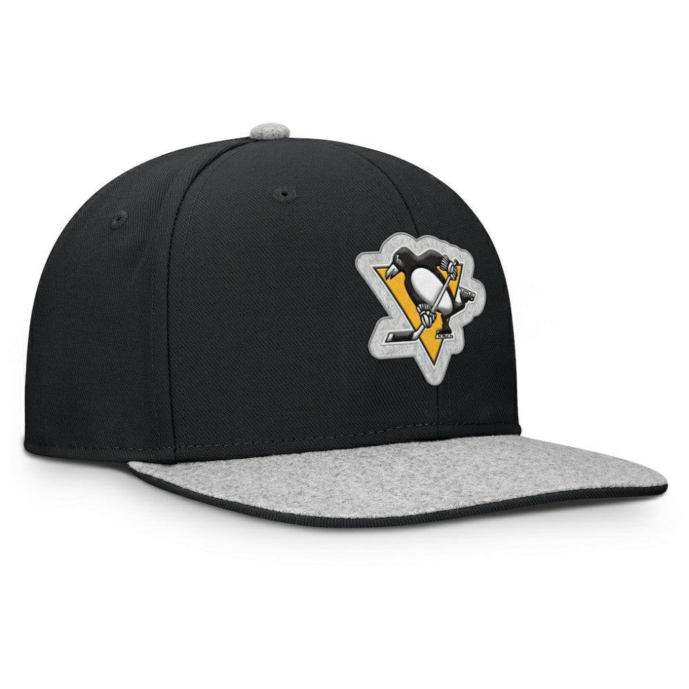 NHL Pittsburgh Penguins Fanatics Fundamentals Loden Snapback Hat - Black