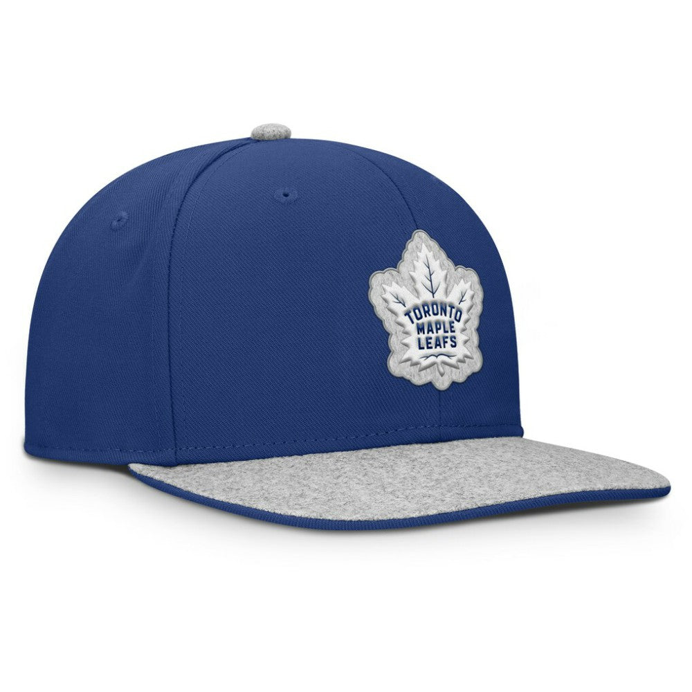 NHL Toronto Maple Leafs Fanatics Fundamentals Loden Snapback Hat - Blue