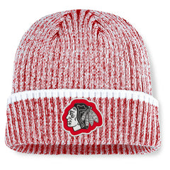 NHL Chicago Blackhawks Fanatics Fundamental Haze Cuffed Knit Hat - Red/White