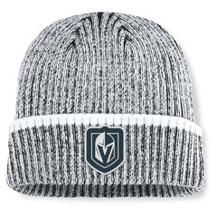 NHL Vegas Golden Knights Fanatics Fundamental Haze Cuffed Knit Hat - Charcoal/White