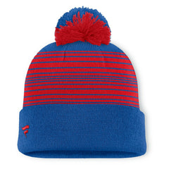 NHL New York Rangers Fanatics Fundamental Spirit Cuffed Pom Knit Hat - Blue