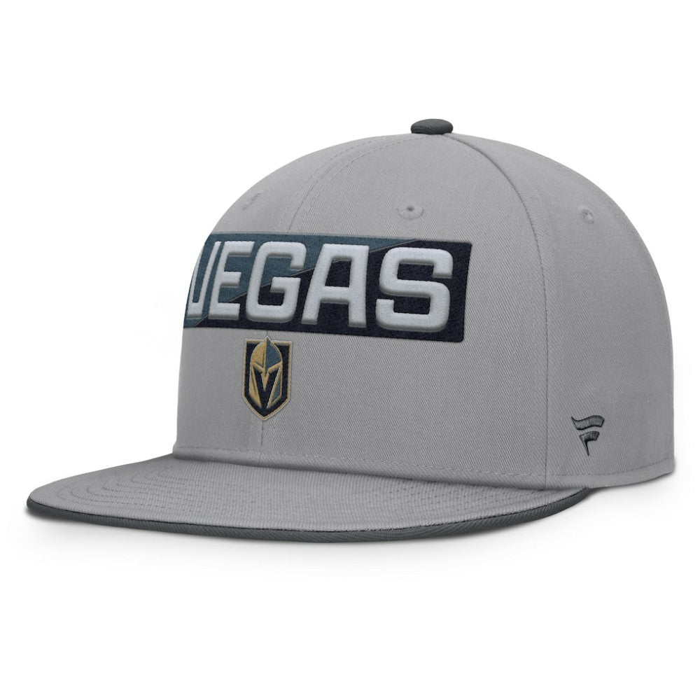 NHL Vegas Golden Knights Fanatics Fundamentals Duo Split Logo Snapback Hat - Gray