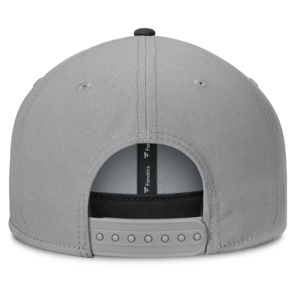 NHL Boston Bruins Fanatics Fundamentals Duo Split Logo Snapback Hat - Gray