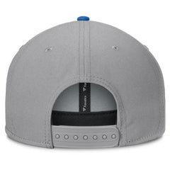 NHL New York Rangers Fanatics Fundamentals Duo Split Logo Snapback Hat - Gray