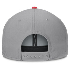 NHL New Jersey Devils Fanatics Fundamentals Duo Split Logo Snapback Hat - Gray