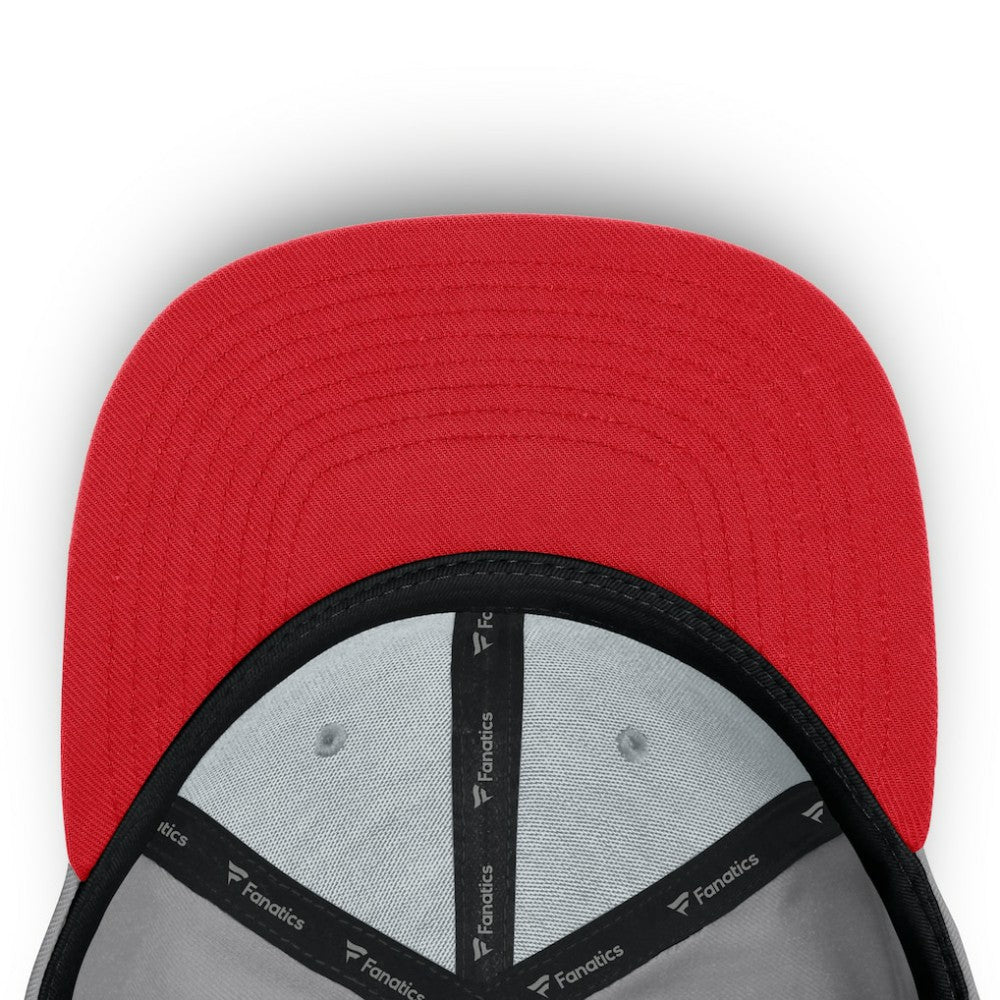 NHL New Jersey Devils Fanatics Fundamentals Duo Split Logo Snapback Hat - Gray