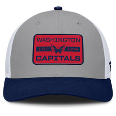 NHL Washington Capitals Fanatics Fundamental Adapt Trucker Adjustable Hat - Gray/Navy