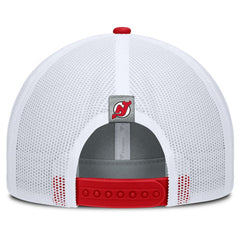 NHL New Jersey Devils Fanatics Fundamental Adapt Trucker Adjustable Hat - Gray/Red