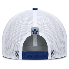 NHL Toronto Maple Leafs Fanatics Fundamental Adapt Trucker Adjustable Hat - Gray/Blue