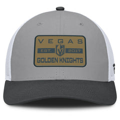 NHL Vegas Golden Knights Fanatics Fundamental Adapt Trucker Adjustable Hat - Gray/Charcoal