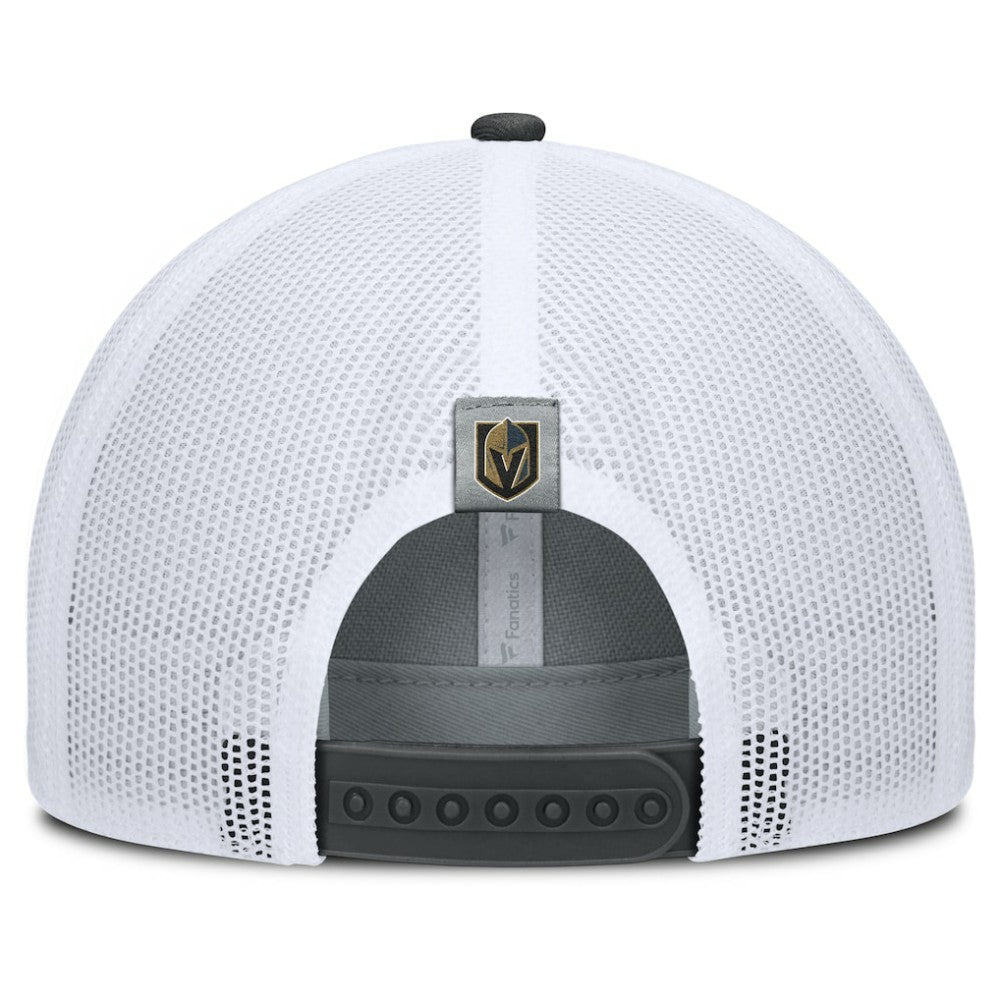 NHL Vegas Golden Knights Fanatics Fundamental Adapt Trucker Adjustable Hat - Gray/Charcoal