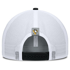 NHL Pittsburgh Penguins Fanatics Fundamental Adapt Trucker Adjustable Hat - Gray/Black
