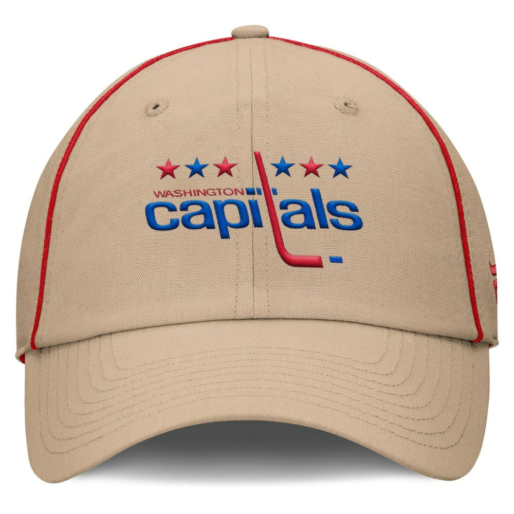 NHL Washington Capitals Fanatics Heritage Setoff Adjustable Hat - Tan