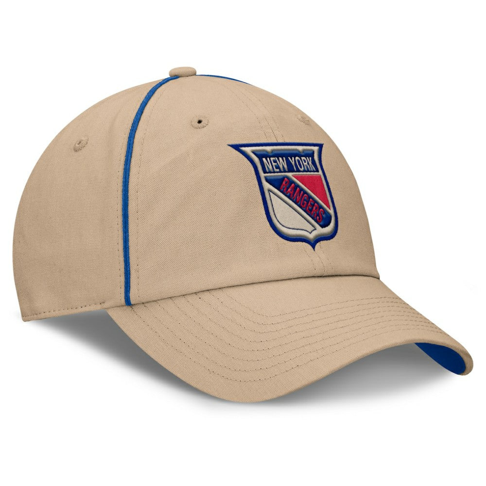 NHL New York Rangers Fanatics Heritage Setoff Adjustable Hat - Tan