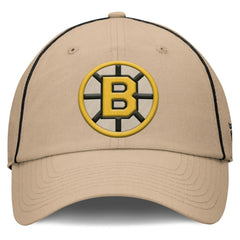 NHL Boston Bruins Fanatics Heritage Setoff Adjustable Hat - Tan