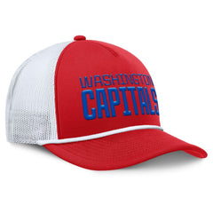 NHL Washington Capitals Fanatics Heritage Dutch A-Frame Trucker Adjustable Hat - Red/White
