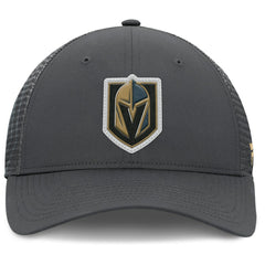 NHL Vegas Golden Knights Fanatics Authentic Pro Home Ice Trucker Adjustable Hat - Charcoal
